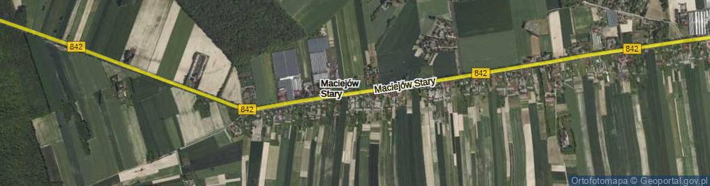 Zdjęcie satelitarne Maciejów Stary ul.